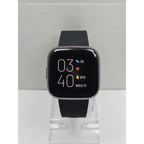 Fitbit Versa 2 Smartwatch Gray 40mm Alexa WR50M Always On Display No Charger - Picture 1 of 10